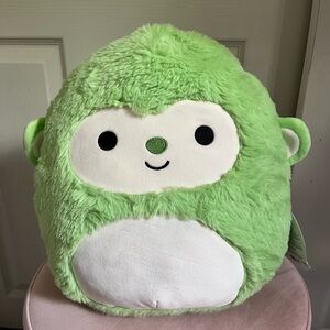 Squishmallows Fuzz A Mallows Mills the Green Monkey 💚🐵 NWT